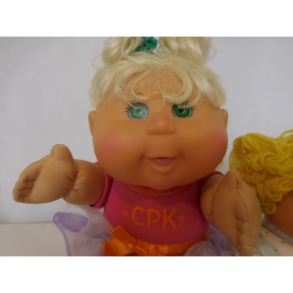Cabbage Patch Kid Dolls one Large in Pink CPK + 1 small Cabbage patch doll
